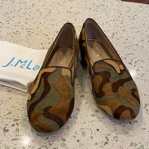 J. McLaughlin Women's Brown and Tan Camo Loafers